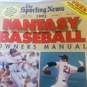 1992 The Sporting News MLB Fantasy Guide